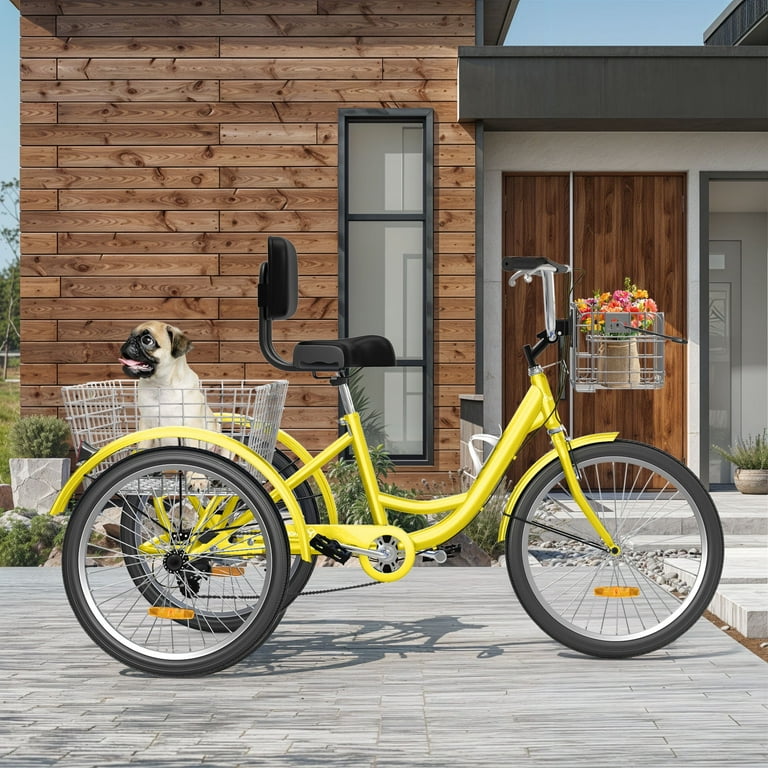 6 speed 3 wheel bicycle 6-Speed Commuter with Stereo Speakers and 2 Disc Brakes – Babyjoy fun and safe experience Simple Step Thru Fat Tire