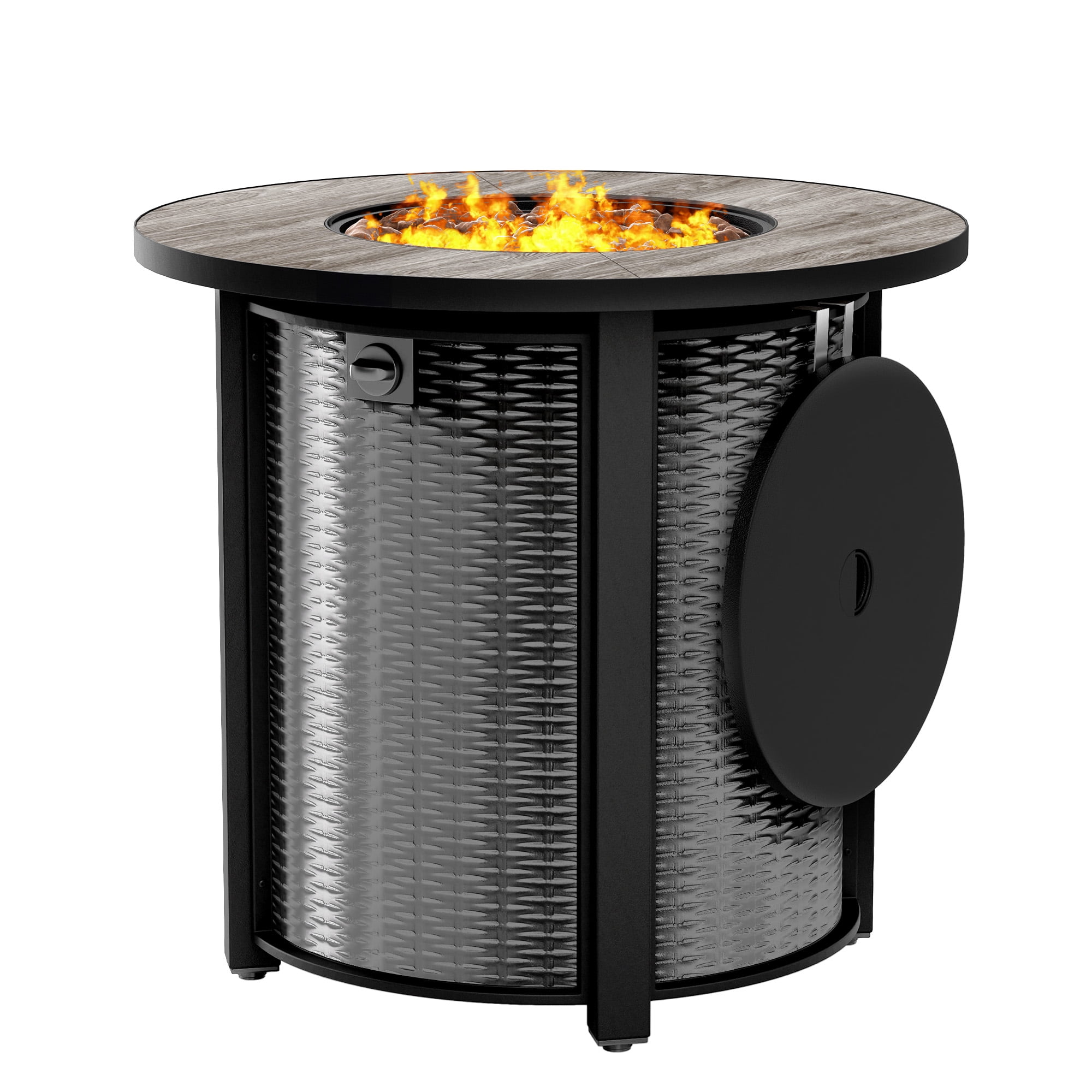 ModFusion 30'' Round Propane Fire Table, 50,000 BTU Outdoor Heater with ...