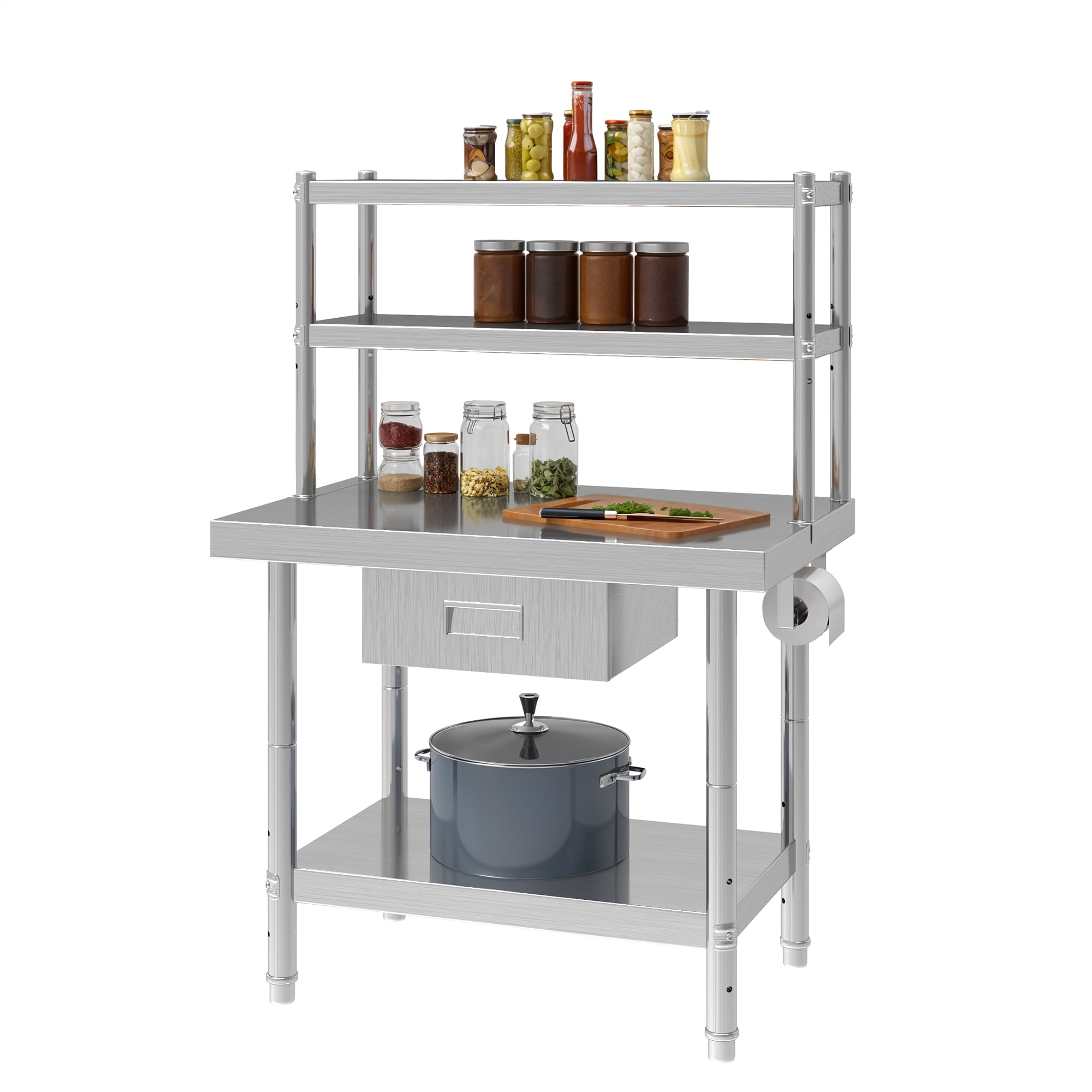 KUTLER Stainless Steel Table 24 X 36 Inches, NSF Heavy