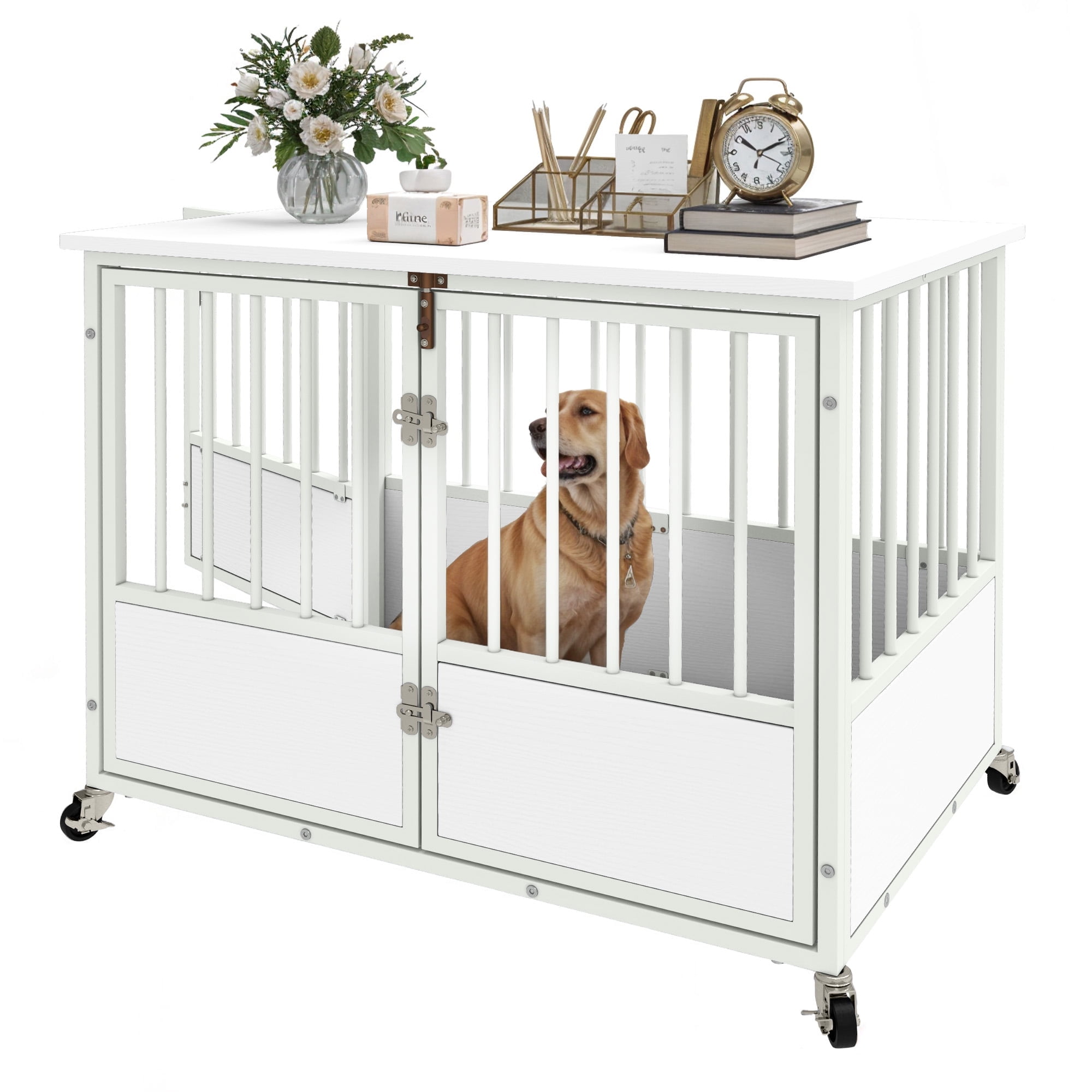 Photo inspiration: Picture Idea: Modfusion 37 Heavy Duty Wood Dog Crate Table With Double