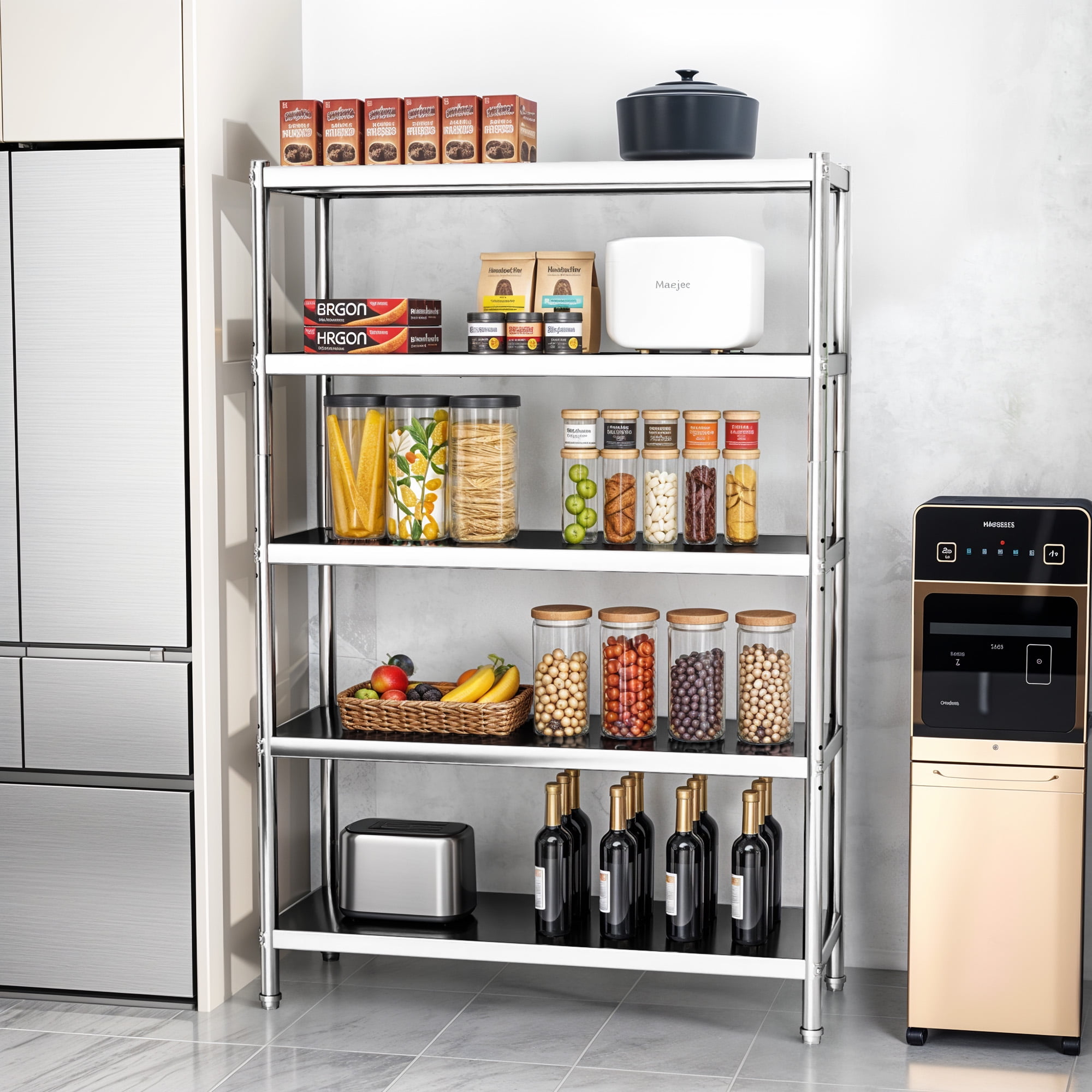 AmGood 10" X 24" Stainless Steel Wall Shelf | Metal Shelving | Garage, Laundry