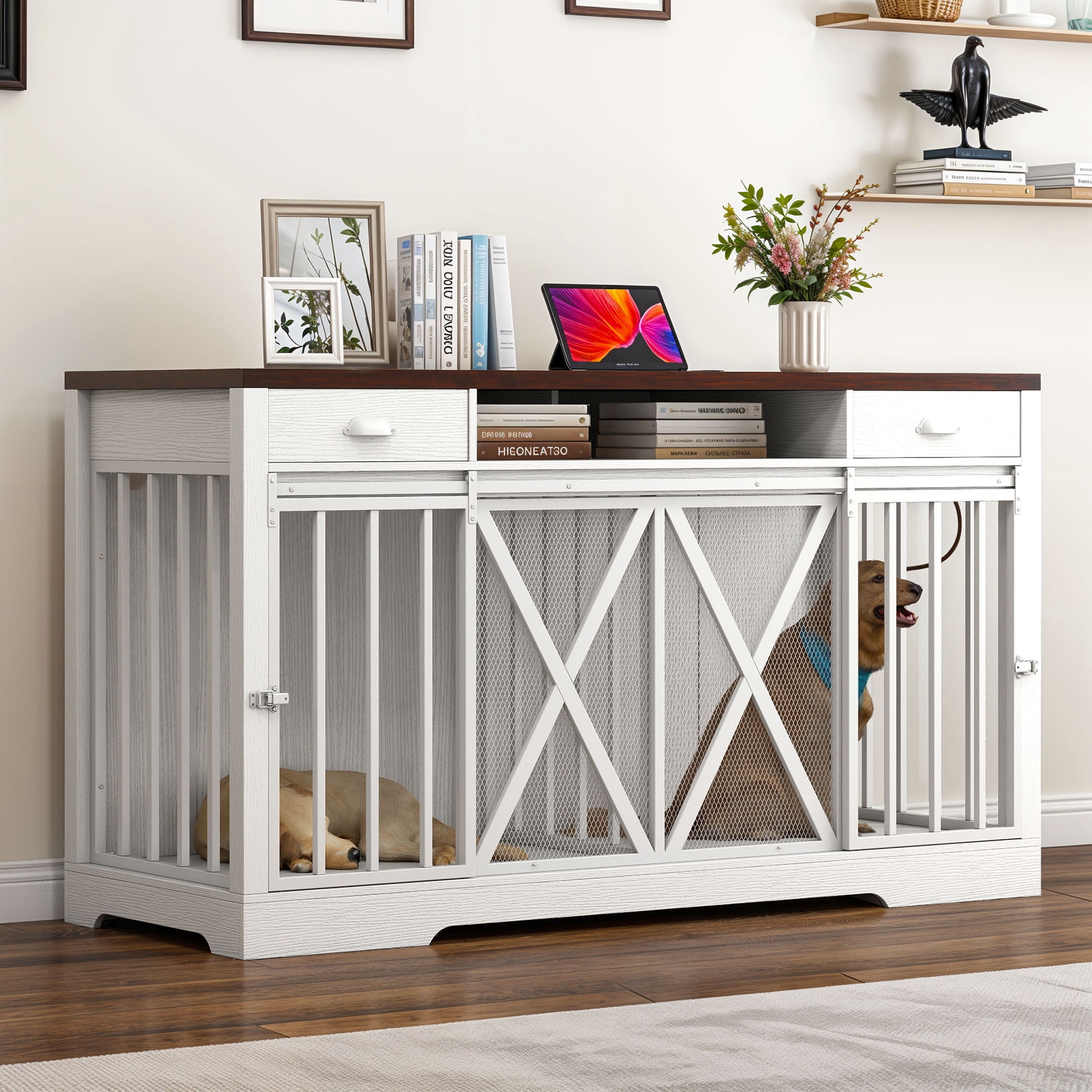 Lifting Dog Crate Stands photo