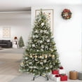 thumbnail image 1 of ModFusion 6ft Green Artificial Christmas Tree with Pine Cones, Pre-Lit 250 Warm LEDs, 11 Light Modes, 946 Branch Tips, Remote & Metal Stand, 1 of 10