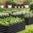 thumbnail image 1 of ModFusion 6x3x1.5 Ft. Planter Box Kit, Metal Galvanized, Reinforcement Support Bar Rod, Corner Panel Protection, Outdoor Raised Garden Bed, Black, 1 of 10