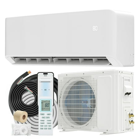 ModFusion 9000 BTU White Mini Split Air Conditioner with Cooling & Heating, 115V, SEER-19, R32 Refrigerant
