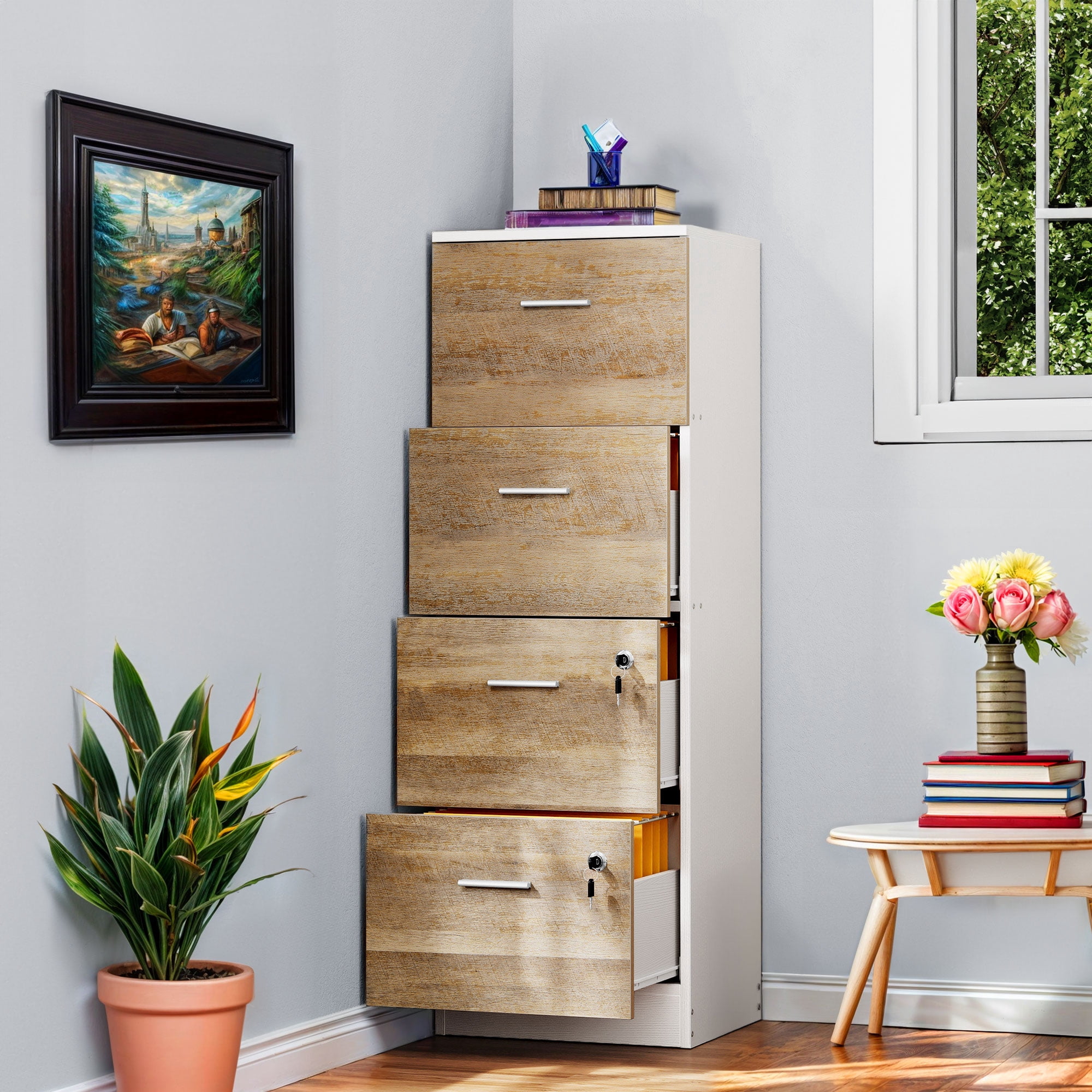 ModFusion File Cabinet, Drawer with Lock, Anti-Tip, Adjustable File Bar ...