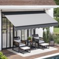 thumbnail image 1 of ModFusion Gray 10' x 4' Patio Awning, Adjustable Height, UV/Waterproof, Aluminum Frame, Portable & Durable, 1 of 8