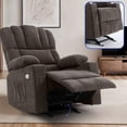 thumbnail image 1 of ModFusion Recliner, Brown Fabric, Indoor and Living Room Use, Massage and USB Port Features, 1 of 7
