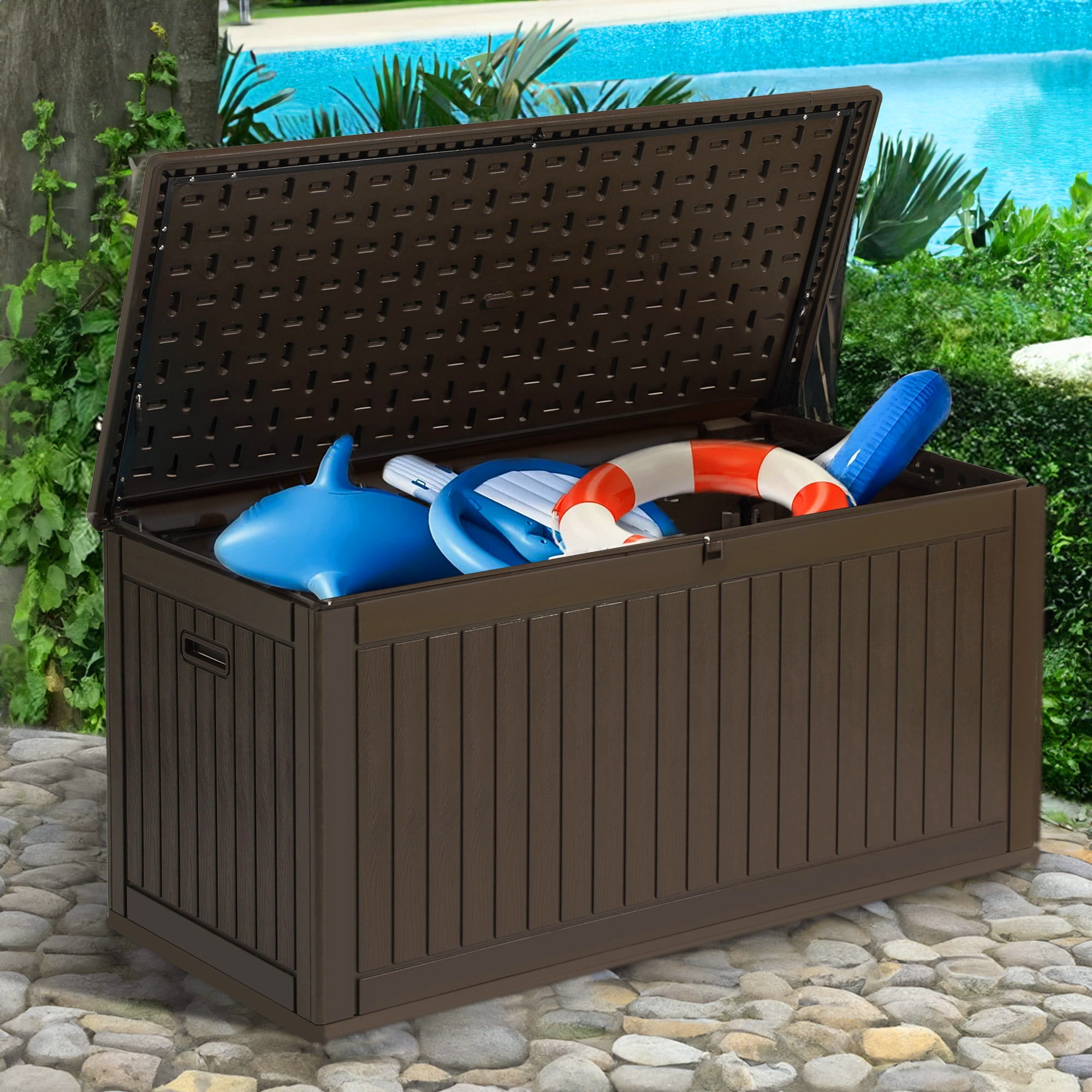 ModFusion Weather Resistant Deck Box Extra Large Size, 260 Gallons