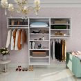 thumbnail image 1 of ModMakers Wood Closet System with Hanging Rods & Storage Shelves, Modular Closet Organizers and Storage Systems, White, 1 of 10