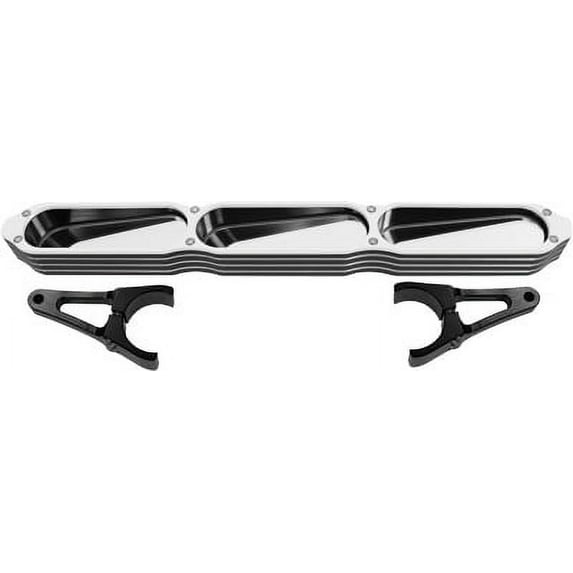 ModQuad 3-Panel Rear View Mirror w/Bezel White 2" MIR-BEZ-W