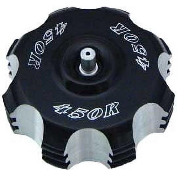 ModQuad Gas Cap with Breather Valve 450R Logo - Black Anodized GC2-RBLK