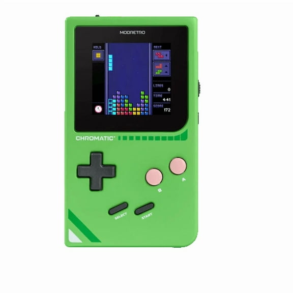 ModRetro Chromatic Leaf + TETRIS Game Bundle | Game Boy Compatible Console