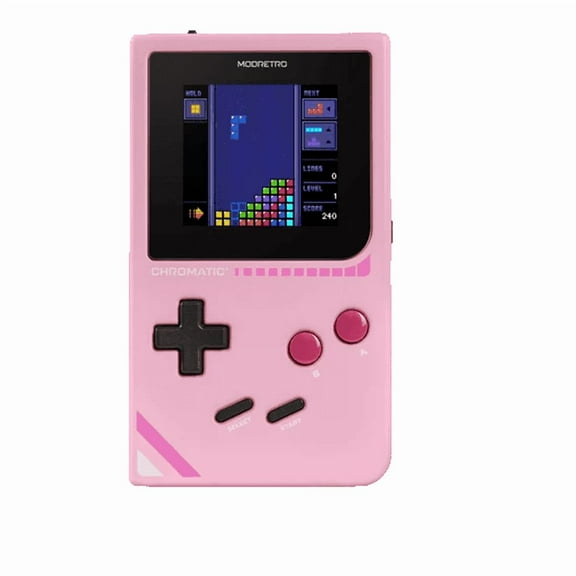ModRetro Chromatic Bubblegum Console + TETRIS Game Bundle | Game Boy Compatible