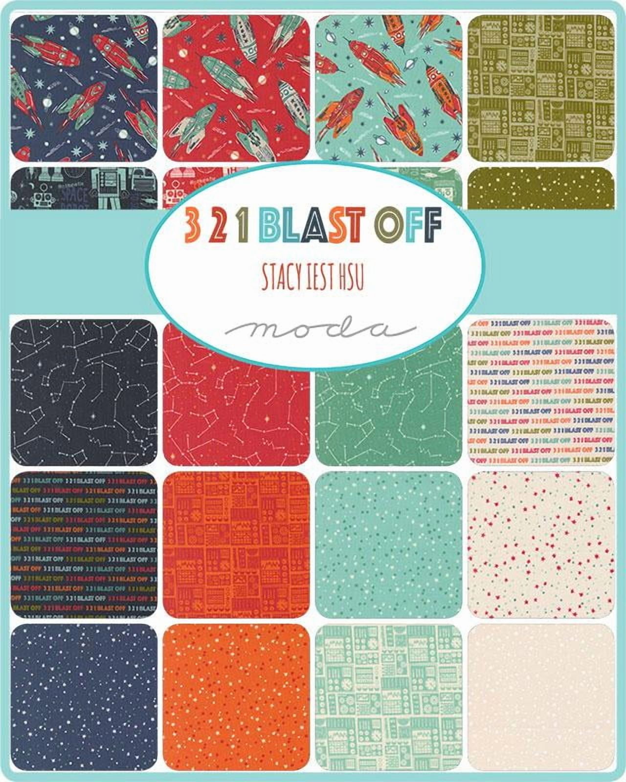 Moda - 321 Blast Off Jelly Roll by Stacy Iest Hsu 40 pcs