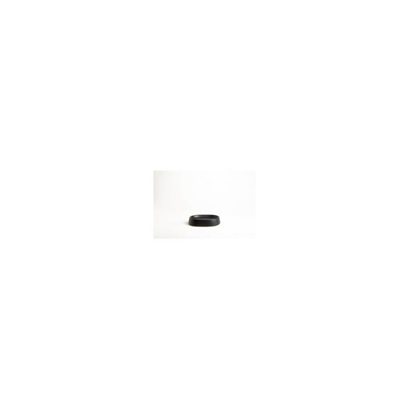 Moda At Home 105809-BLK Crater Bathroom Soap Dish, Matte Black Ceramic - Quantity 1