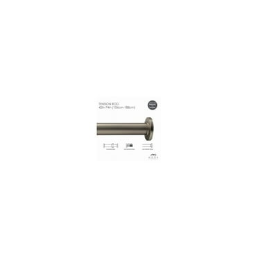 Moda At Home Enterprises  42-74 in. Satin Shower Rod - Pack of 12
