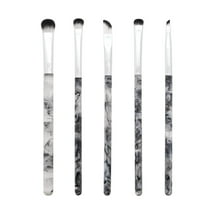 Moda Brush Black Smoke Show 5pc Eye Makeup Brush Set, Includes Domed Shadow, SM Shader, Triad Eye, Flat Smudger, and Angle Liner Makeup Brushes