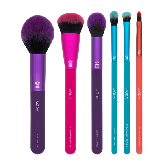 Moda Brush Complete 6pc Face Makeup Brush Set