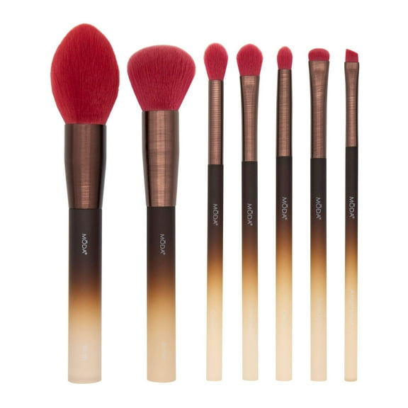 Moda Brush Earthy Elegance 7pc Makeup Brush Set
