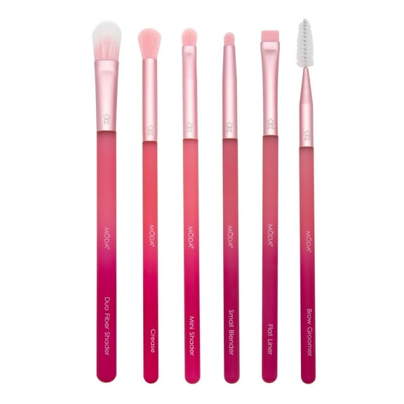 Moda Brush Hibiscus Hues Eye 6pc Makeup Brush Kit