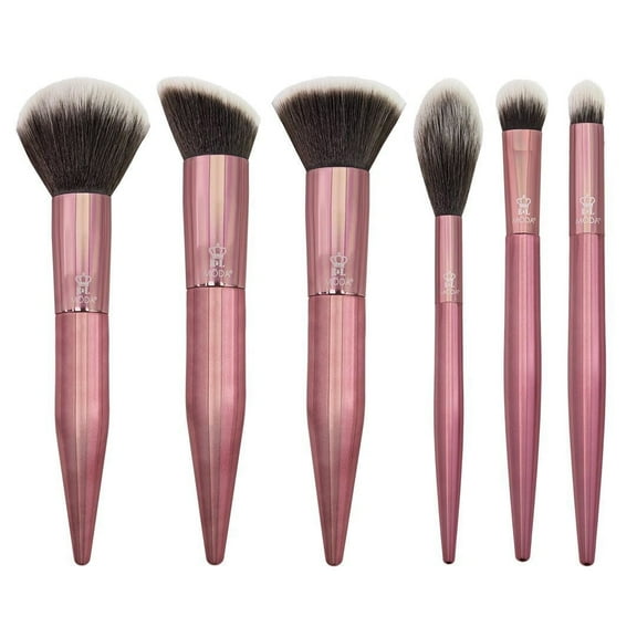 Moda Brush Limited Edition Rose 6pc Full Face Makeup Brush Kit