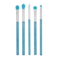 thumbnail image 1 of Moda Brush Neon Blue Glitter Eye 5pc Makeup Brush Kit, 1 of 5