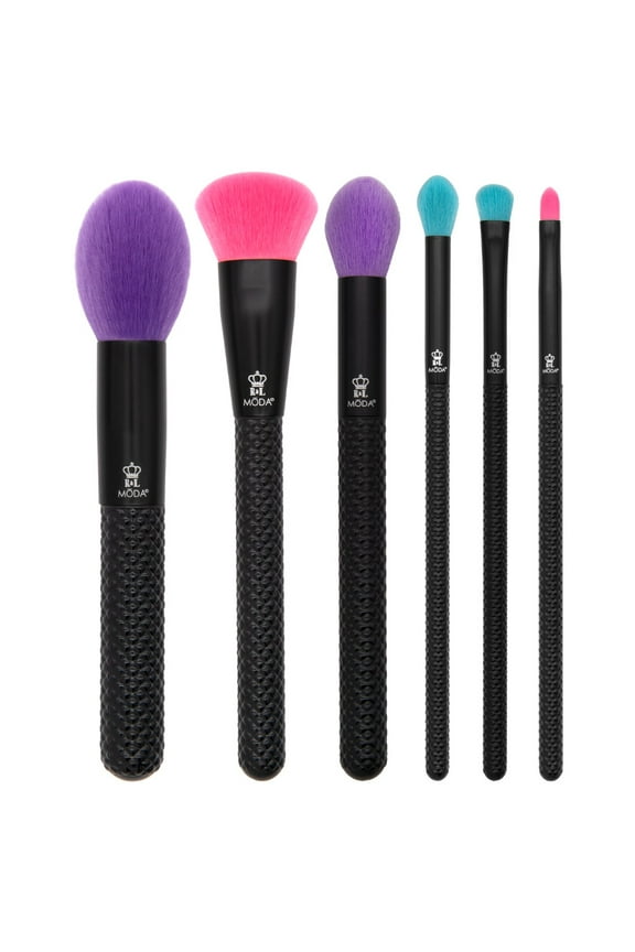 Brush Neon Nights 6pc Full Face Makeup Brush Kit