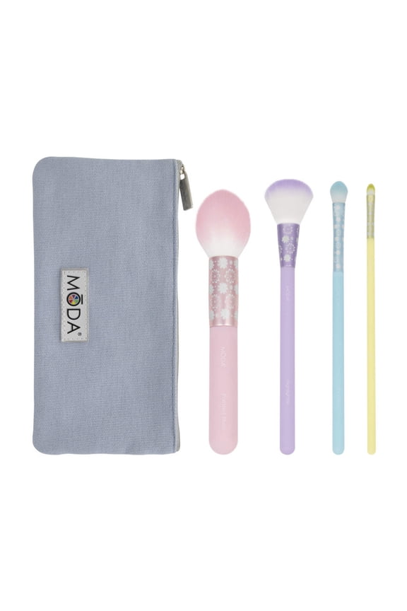 Brush Posh Pastel 5pc Complete Face Makeup Brush Set