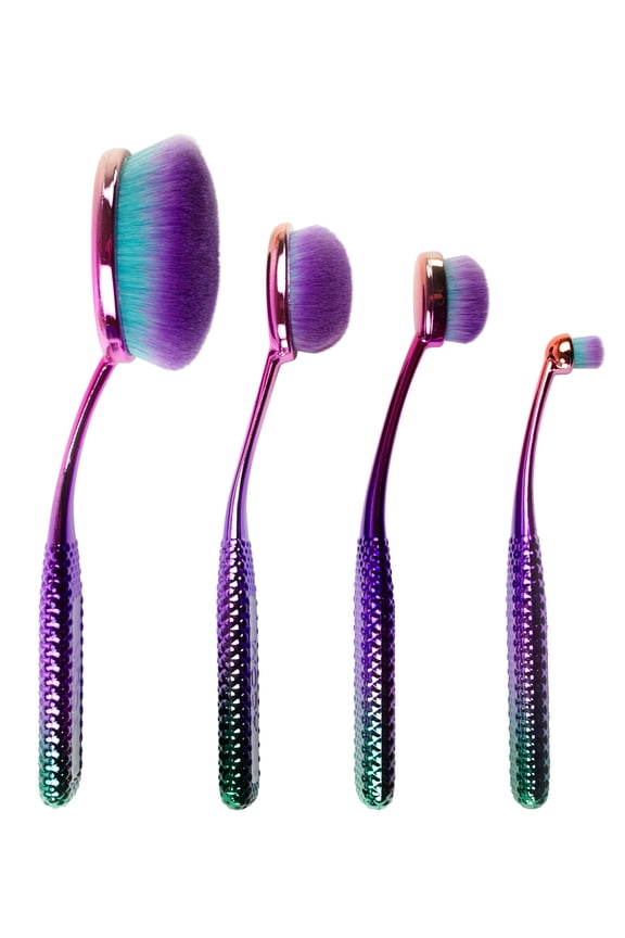 Brush Prismatic Face Perfecting 4pc Makeup Brush Kit