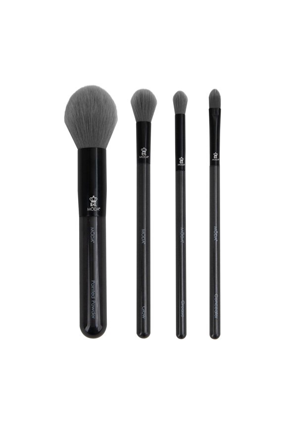 Brush Studio Finishing Gray 4pc Face Makeup Brush Set