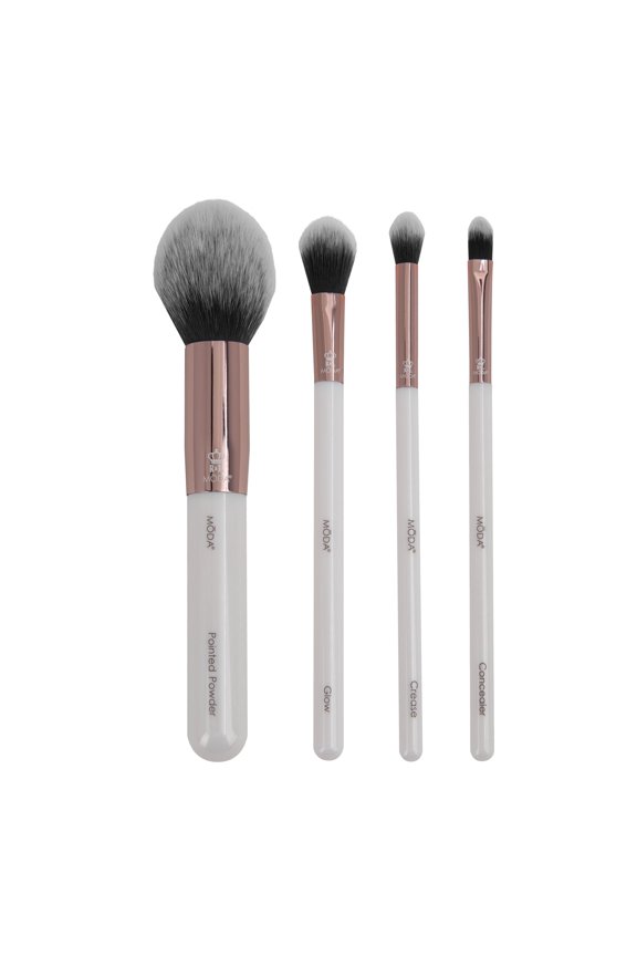 Brush Studio Finishing White 4pc Face Makeup Brush Set