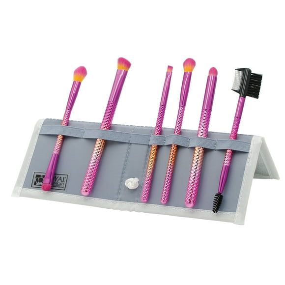 Moda Brush Sunset Prismatic Beautiful Eyes 7pc Travel Set Makeup Brush Flip Kit