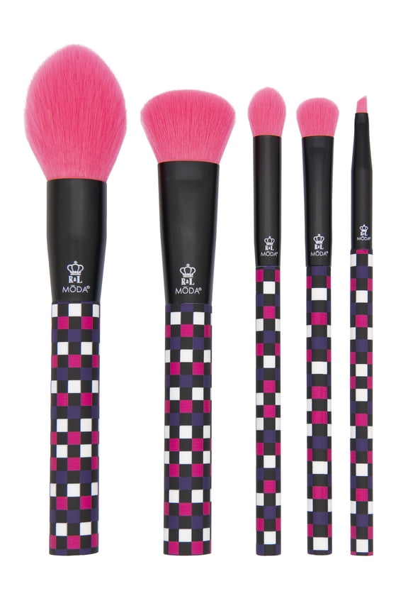 Brush Check Me Out, Purple & Pink 5pc Makeup Brush Kit
