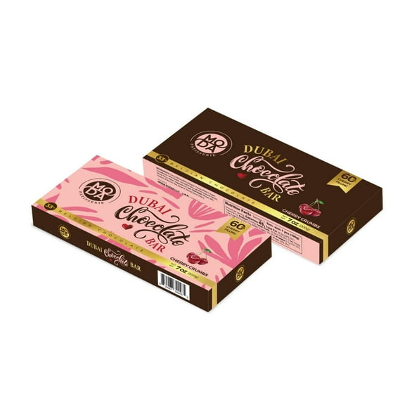 Moda Dubai Belgian Chocolate Bar Cherry–Kunefe 7oz (200G)