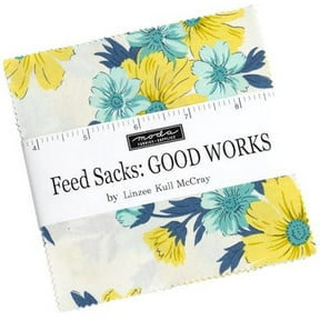 Moda Fabrics 42-5" Feed Sacks Good Works Charm Pack by Linzee Kull McCray Precut Quilt Square