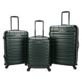thumbnail image 1 of Moda ABS Hard Side 3 Piece Luggage Set, Includes 28-inch and 24-inch Checked and 20-inch carry-on Luggage, Dark Green, 1 of 13