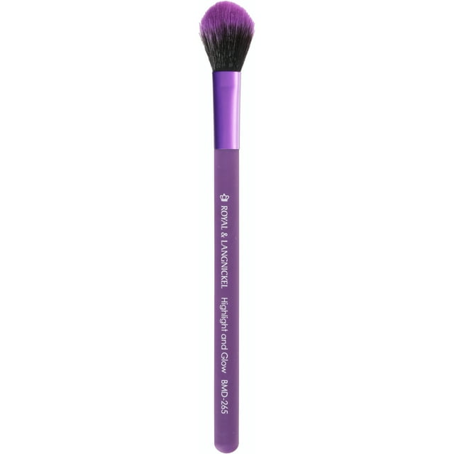 Moda Highlight and Glow Makeup Brush, Purple, Single Makeup Brush