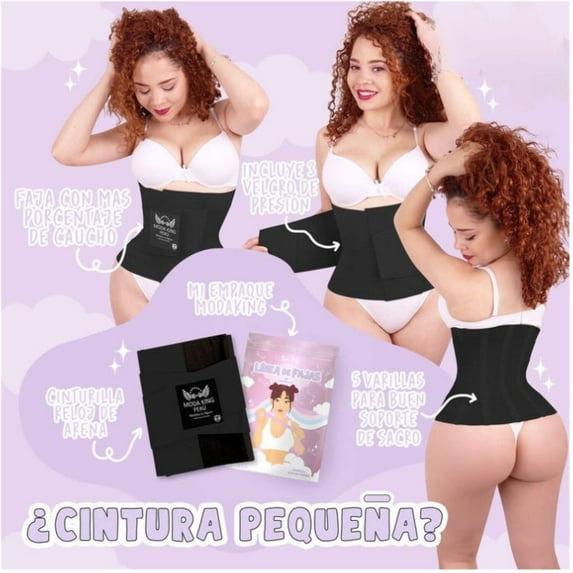 Moda King Peru Women Body Shaper Waist Shapewear Tummy Control Size L Brand New Condition