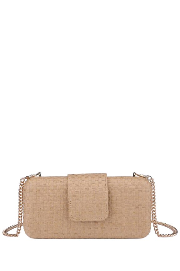 Sylvi Clutch, Tan