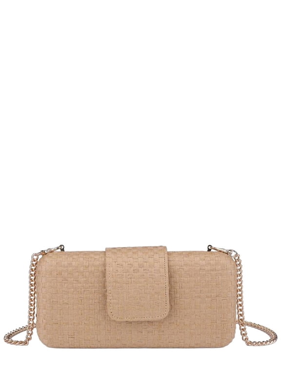 Sylvi Clutch, Tan