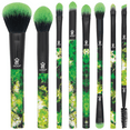 thumbnail image 1 of Moda Brush Neon Green Tie Dye 8pc Makeup Brush Kit, 1 of 6