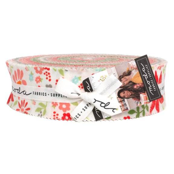 Moda - Poinsettia and Pear Honey Bun by Sherri & Chelsi 40 pcs
