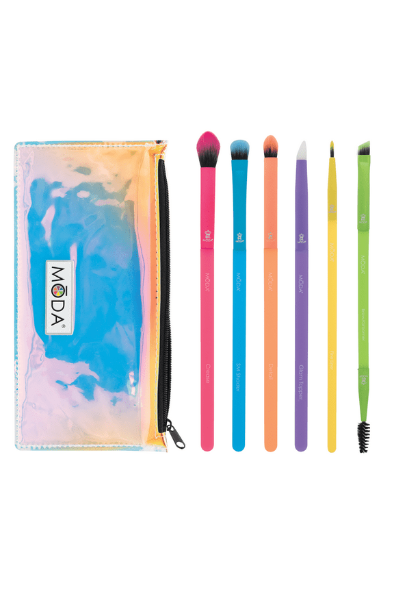 Totally Electric Bright Eyes 7pc Makeup Brush Kit