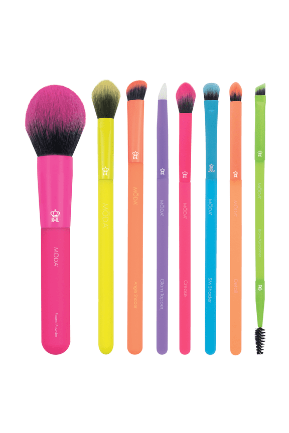 Brush Totally Electric Full Face 8pc Makeup Brush Kit