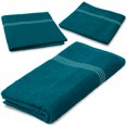 thumbnail image 1 of Moda West 8-Pack Premium Value Bath Towels – 80% Cotton, 20% Polyester, 27"x50", Teal, 1 of 4