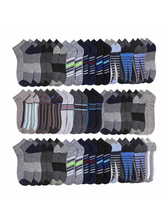 Mens No Show Low Cut Socks Ankle in Assorted Patterns Size 9-11