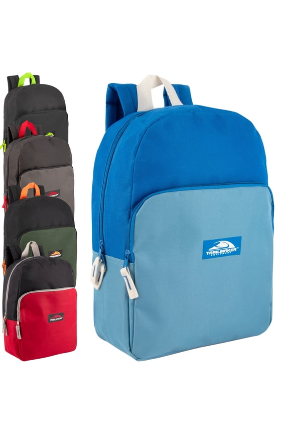 Moda West Wholesale 15 Inch Backpack in ASST Colors - Case of 24