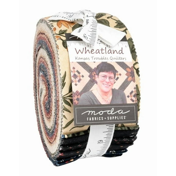 Jelly Roll - Wheatland by Kansas Troubles Quilters for Moda Fabrics 2.5" Strips Roll-Up Bundle Quilter's Cotton Fabric Precuts (9790JR) M492.54