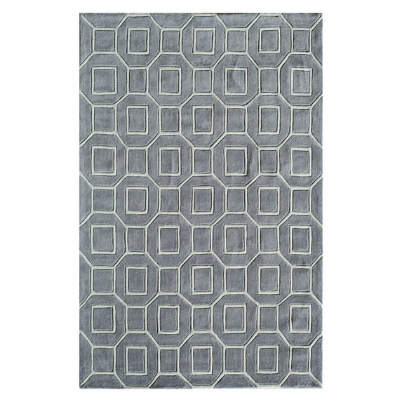 Modacrylic Area Rug in Gray (8 ft. L x 5 ft. W (30 lbs.))